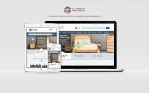 all american wholesalers website displayed on laptop, tablet, and phone