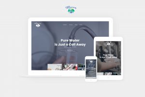 clean stream water website displayed on laptop, tablet, and phone