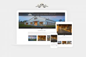 sunset valley metalcraft website displayed on laptop, tablet, and phone